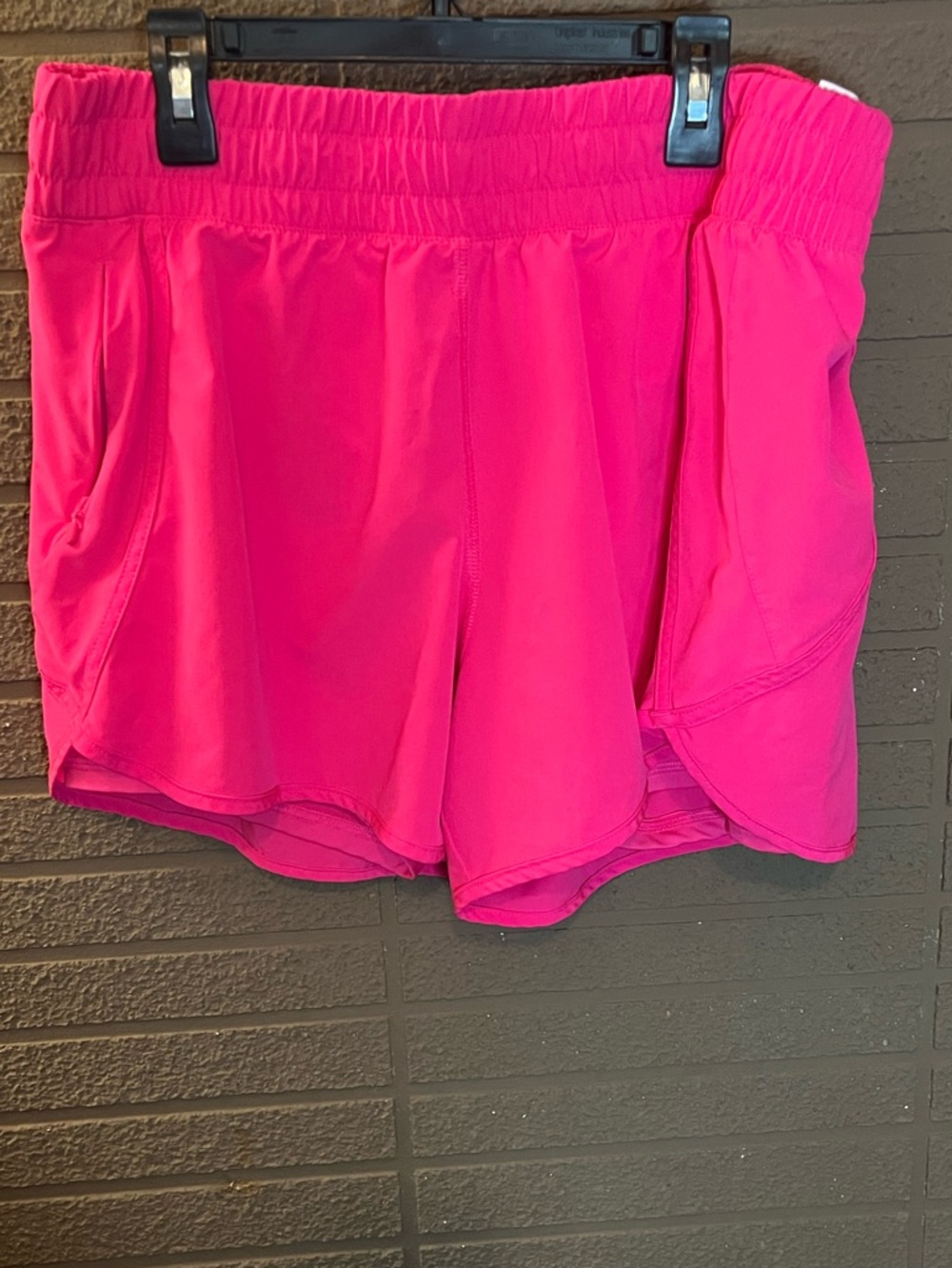 Avia Hot Pink Athletic Shorts with Elastic Waistband